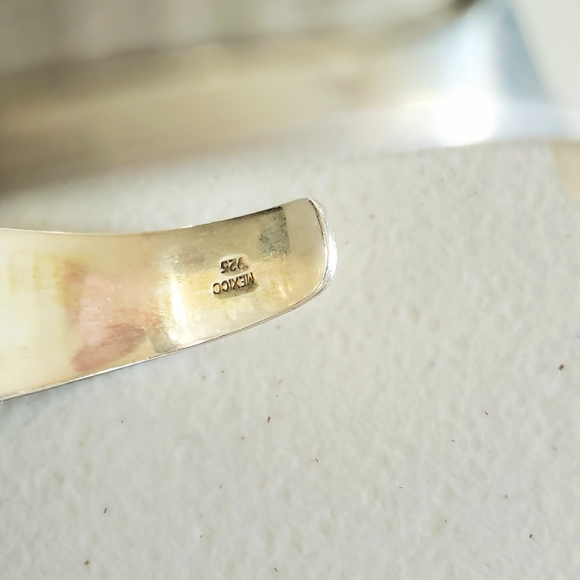 Sterling silver 925 Bangle Bracelet made in Mexico - Picture 5 of 6